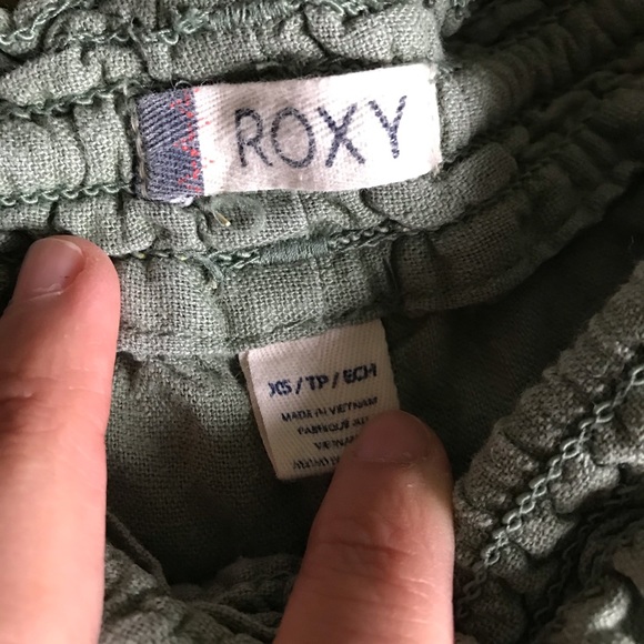 Roxy olive linen shorts - Picture 4 of 4